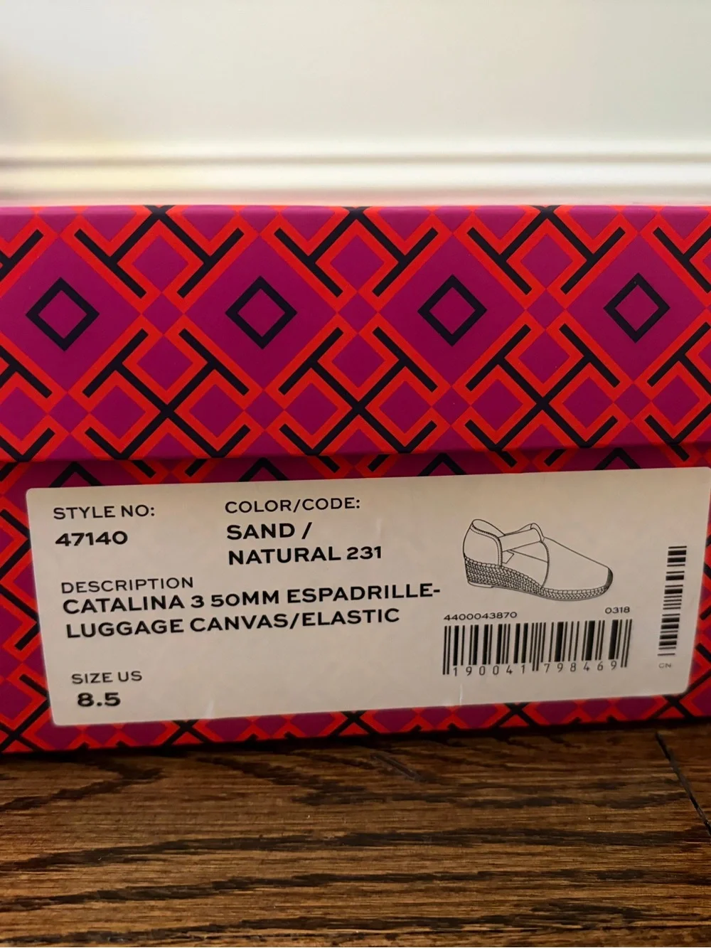 Tory Burch Natural Canvas Espadrille Slingback Wedges